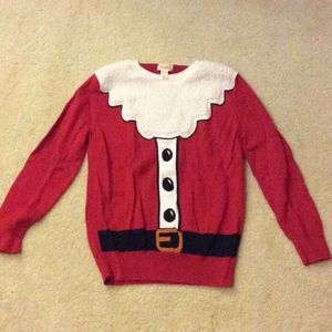 Christmas Santa Beard Long Sleeved Tee